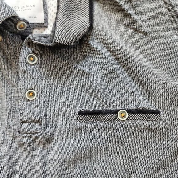 Cactus Man Ricky  Singh Men's  Gray  Size M Short Sleeve Pocket - Picture 7 of 7